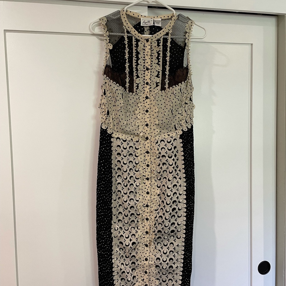 Anthropologie Lasercut Sheath by Byron Lars